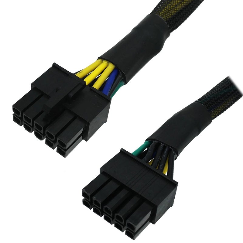 COMeap 24 Pin to 10 Pin ATX PSU Main Power Adapter Braided Sleeved Cable for IBM Lenovo PCs and Servers 12-inch(30cm) - Image 3